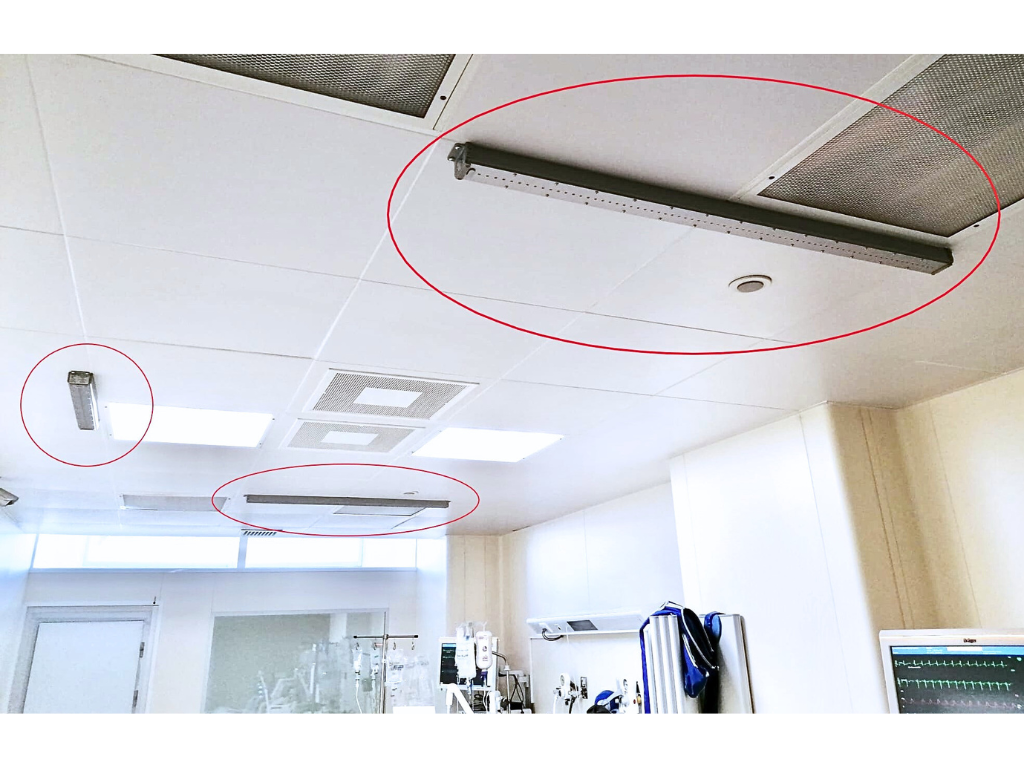 Boxes UCI. HLA Universitario El Ángel Málaga. Dispositivo RZ-L40 LED.