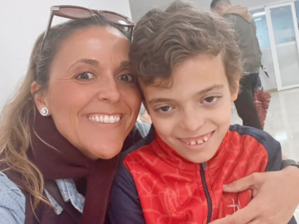 María y su hijo Manuel.