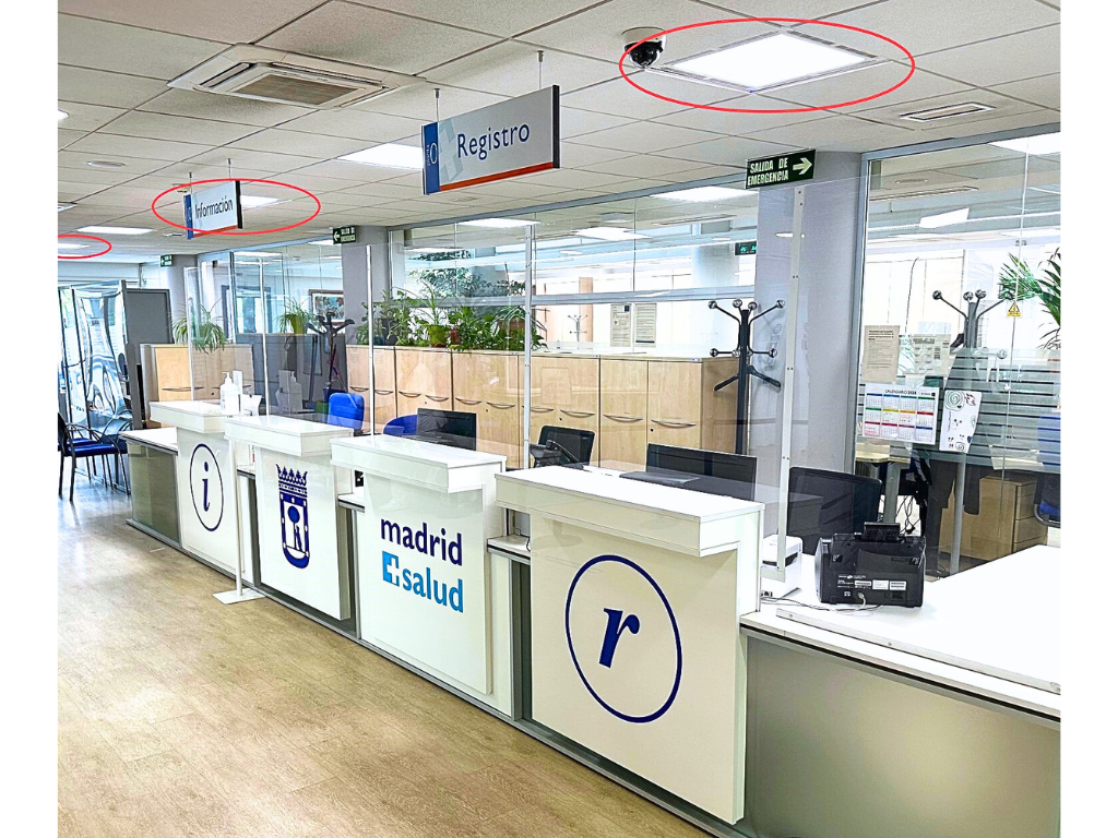 Oficinas del Registro del Ayuntamiento de Madrid, donde cuentan con sistemas de fotocatálisis RZero FC50
