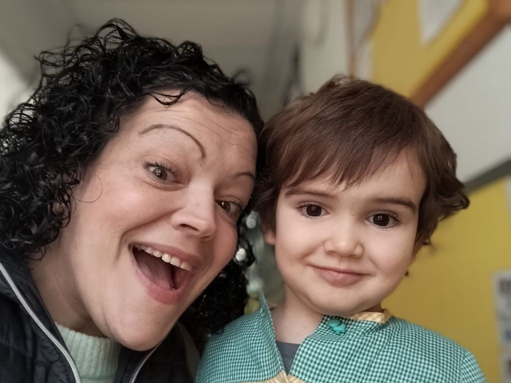 Sandra y su hijo Rober.