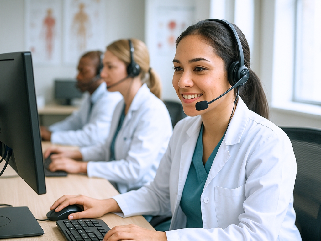Médico en call o contact center