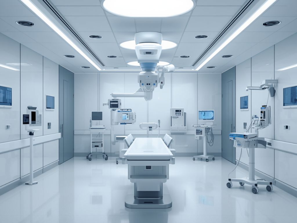 Interior de un hospital moderno